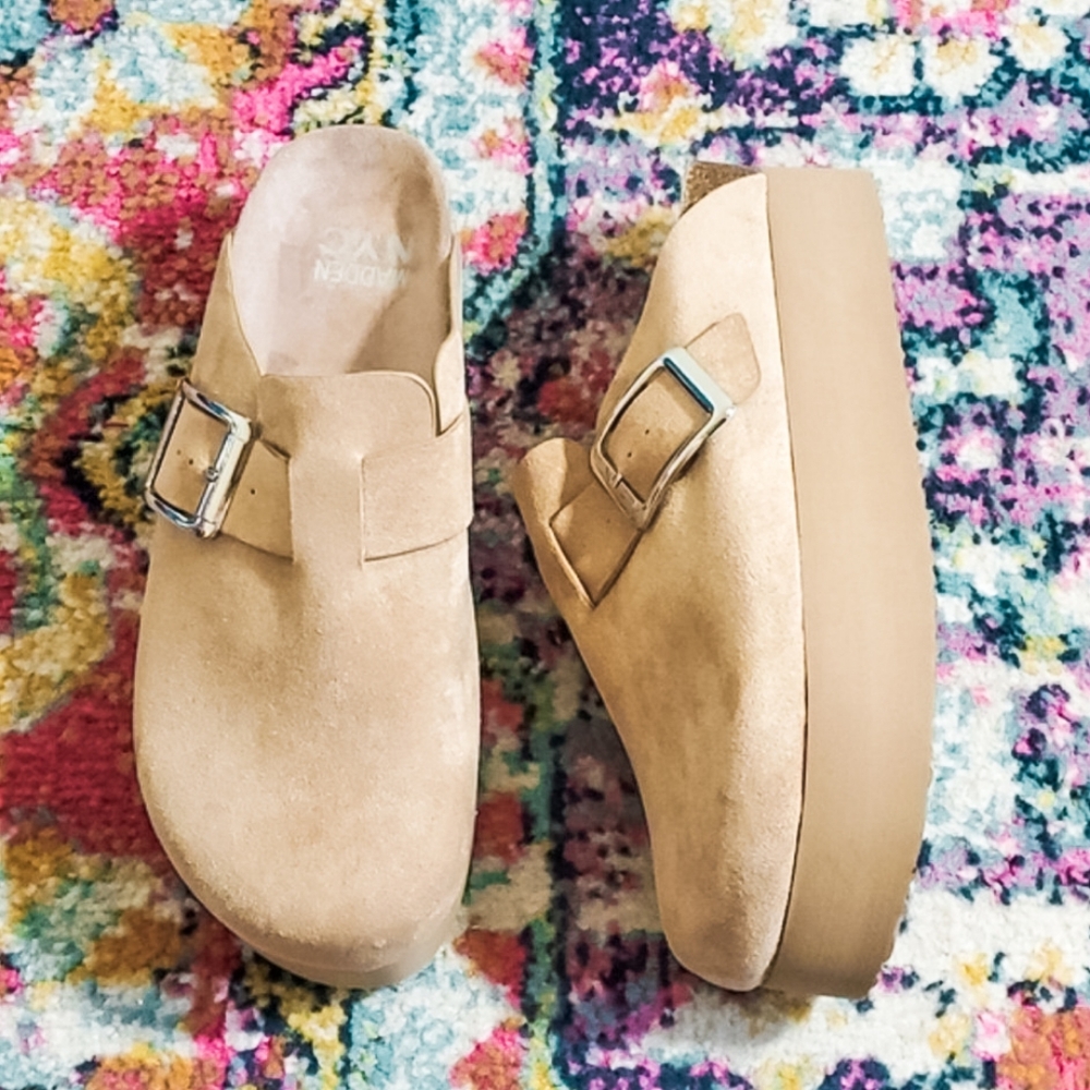 Madden NYC Slip On Platform Mules